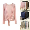 thumbnail image 1 of Dvprdro Womens Casual Cardigan Long Sleeve Soft Stretchy Wrap Front Lightweight Solid Summer Air Conditioning Thin Coat, 1 of 5