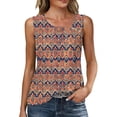 thumbnail image 1 of Dvprdro Womens Fashion Tank Tops Floral Printed Sleeveless Casual Loose Lightweight Plus Size Blouses, 1 of 4