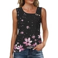 thumbnail image 1 of Dvprdro Womens Fashion Tank Tops Floral Printed sleeveless Casual Loose Lightweight Plus Size Blouses, 1 of 4