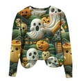 Dvprdro Womens Halloween Sweatshirt Fall Winter Crewneck Long Sleeve