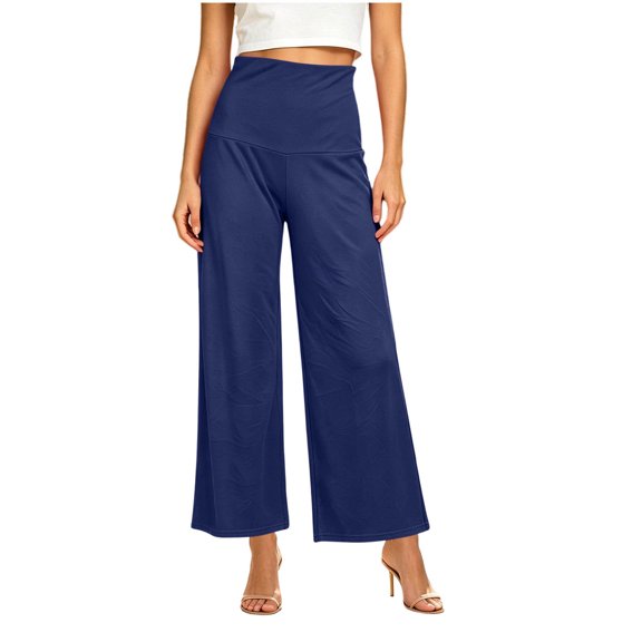 Dvprdro Womens Loose Fit Wide Leg Sweatpants High Waist Pants Comfy Home Outwear