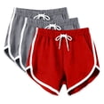 thumbnail image 1 of Dvprdro Womens Plus Size Shorts Elastic Waist Drawstring Side Pockets Solid Loose Fit Casual Pajama Bottoms, 1 of 8
