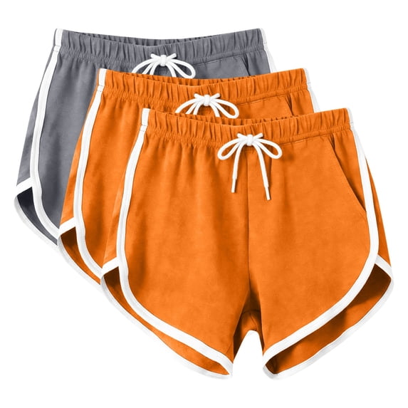 Dvprdro Womens Plus Size Shorts Elastic Waist Drawstring Side Pockets Solid Loose Fit Casual Pajama Bottoms