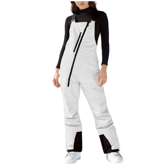 Dvprdro Womens Snow Bib Overalls All-Weather Insulated Waterproof Windproof Winter Ski Pants Snowboard Jumpsuit with Adjustable Straps