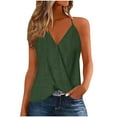 thumbnail image 1 of Dvprdro Womens Camisole Tops Trendy Split V Neck Spaghetti Strap Tunic Blouse Casual Flowy Tank Shirts Summer Tops for Women, 1 of 5