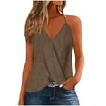 thumbnail image 1 of Dvprdro Womens Camisole Tops Trendy Split V Neck Spaghetti Strap Tunic Blouse Casual Flowy Tank Shirts Summer Tops for Women, 1 of 5