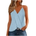 thumbnail image 1 of Dvprdro Womens Camisole Tops Trendy Split V Neck Spaghetti Strap Tunic Blouse Casual Flowy Tank Shirts Summer Tops for Women, 1 of 5