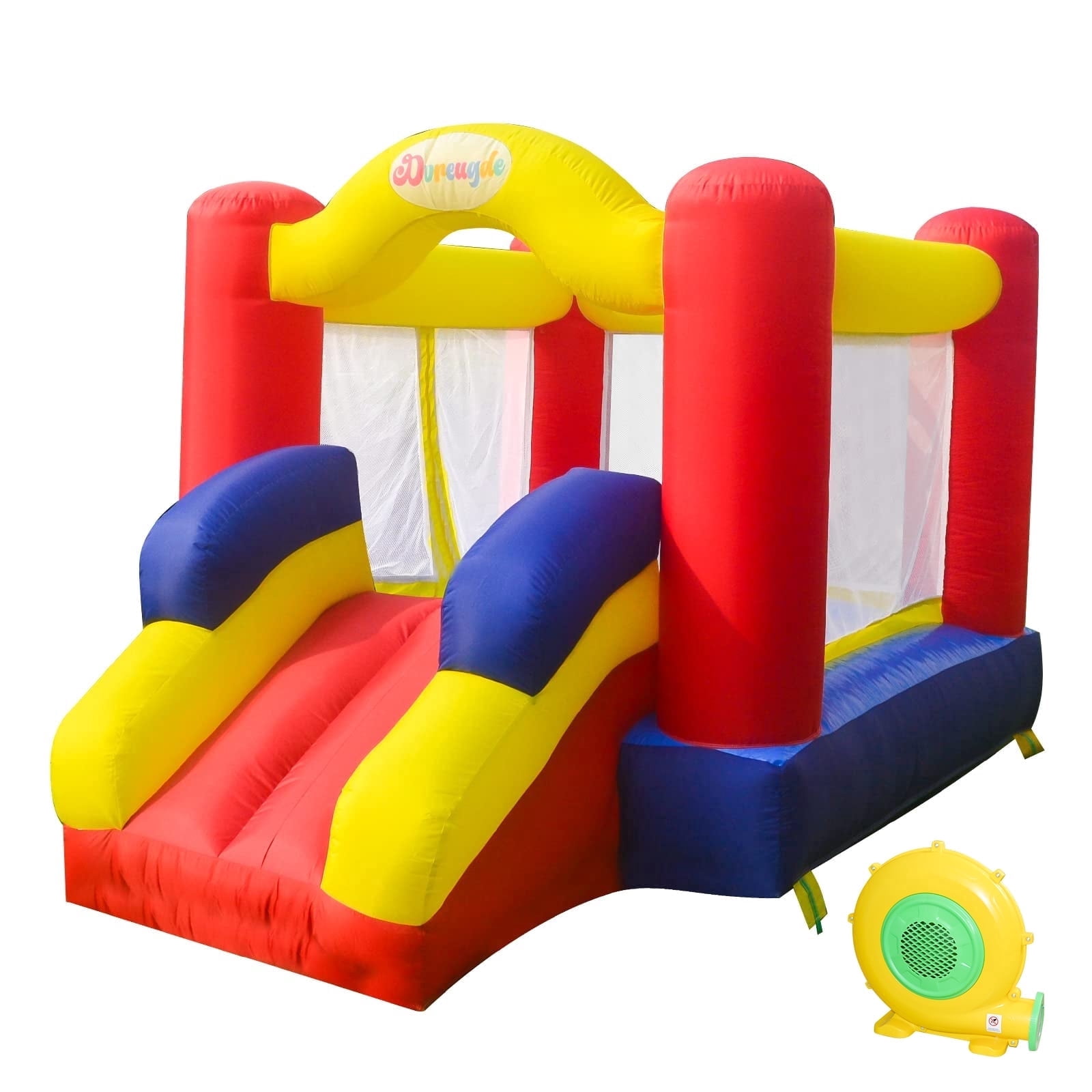 Dvreugde Inflatable Bounce House Slide with Blower, 6.6x9.6ft - Walmart.com