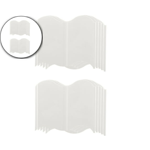 Dvruxg 10 Pcs Garden Edging, Plastic Lawn Edging, No Dig Flower Bed Border Edge Pound-in, Quick Interlocking(5.5x5.9 Inch)