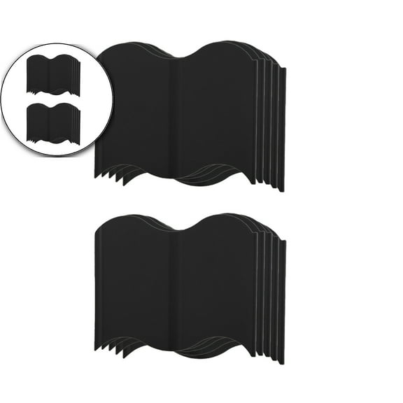 Dvruxg 10 Pcs Garden Edging, Plastic Lawn Edging, No Dig Flower Bed Border Edge Pound-in, Quick Interlocking(5.5x5.9 Inch)