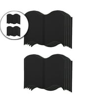 Dvruxg 10 Pcs Garden Edging, Plastic Lawn Edging, No Dig Flower Bed Border Edge Pound-in, Quick Interlocking(5.5x5.9 Inch)