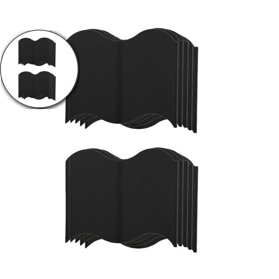 Dvruxg 10 Pcs Garden Edging, Plastic Lawn Edging, No Dig Flower Bed Border Edge Pound-in, Quick Interlocking(5.5x5.9 Inch)