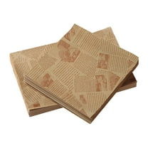 Dvruxg 100 Pcs Deli Wax Paper Sheets for Food Basket Liners 10x10 Inch Old Newspaper Style Printed Greaseproof Deli Paper for Wrapping Breads Burgers Sandwiches