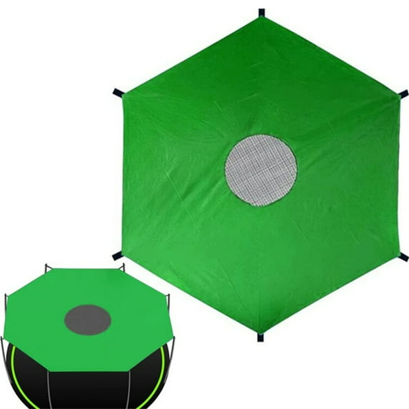 Dvruxg 12 Inch Trampoline Shade Cover Trampoline Sun Protection Cover Trampoline Cover, Easy to Install Trampoline Awning(Green)