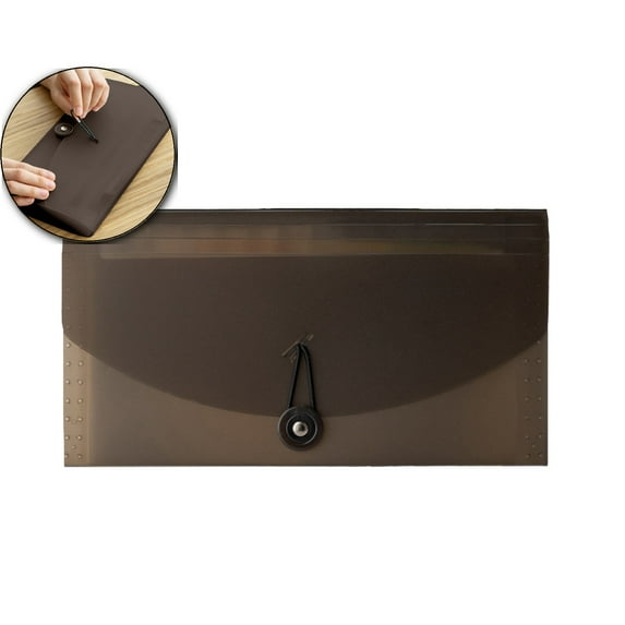 Dvruxg 13 Pocket Receipt Folder, Accordion File Organizer, Plastic Check Bill File Folder, Expanding Coupon Organizer with Labels, Document Organizer Folder