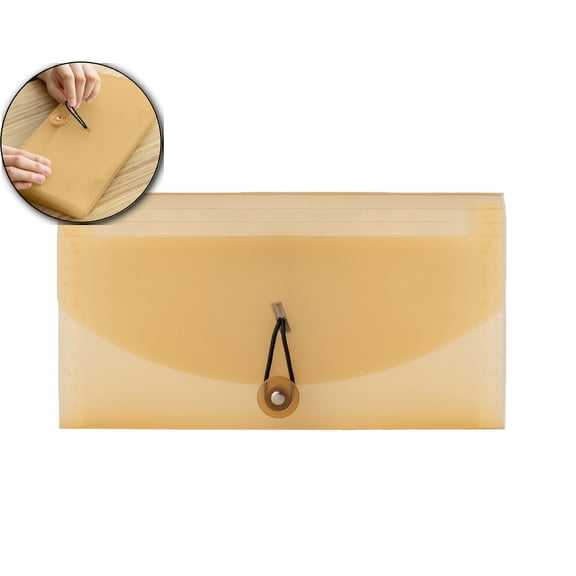 Dvruxg 13 Pocket Receipt Folder, Accordion File Organizer, Plastic Check Bill File Folder, Expanding Coupon Organizer with Labels, Document Organizer Folder