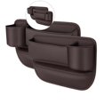 thumbnail image 1 of Dvruxg 2 Pcs Car Seat Gap Filler, Leather Gap Bag with Cup Holder, Universal Seat Gap Organizer, Adjustable Car Seat Storage Box, for Phones Glasses Keys Cards, 1 of 4