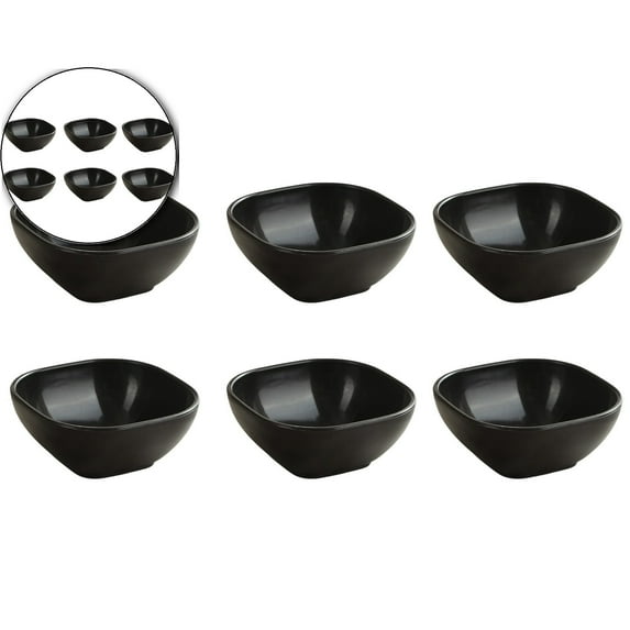 Dvruxg 6 Pack Small Bowls, 4 Inch Wheat Straw Soy Sauce Dishes, Unbreakable Dessert Bowls, Dipping Sauce Cups, Mini Prep Bowls, Snacks, Sauce Ketchup, BBQ