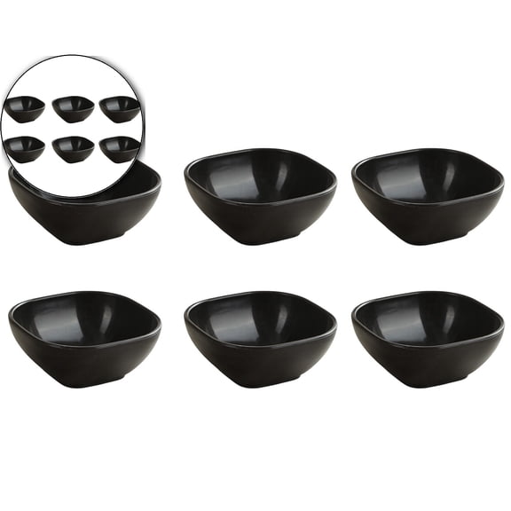 Dvruxg 6 Pack Small Bowls, 4 Inch Wheat Straw Soy Sauce Dishes, Unbreakable Dessert Bowls, Dipping Sauce Cups, Mini Prep Bowls, Snacks, Sauce Ketchup, BBQ