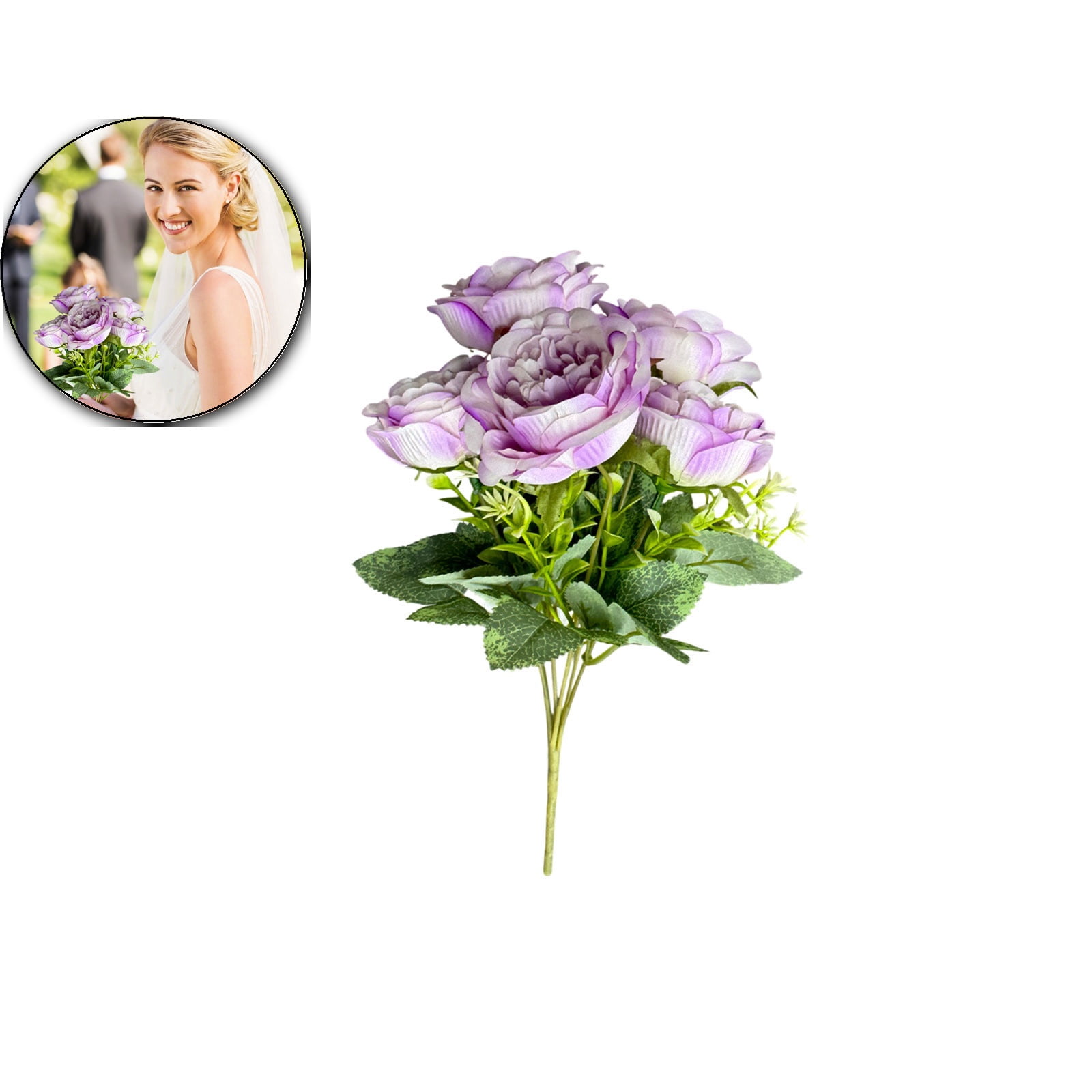 Dvruxg Artificial Flower Artificial Silk Fake Flowers Bouquet Small ...
