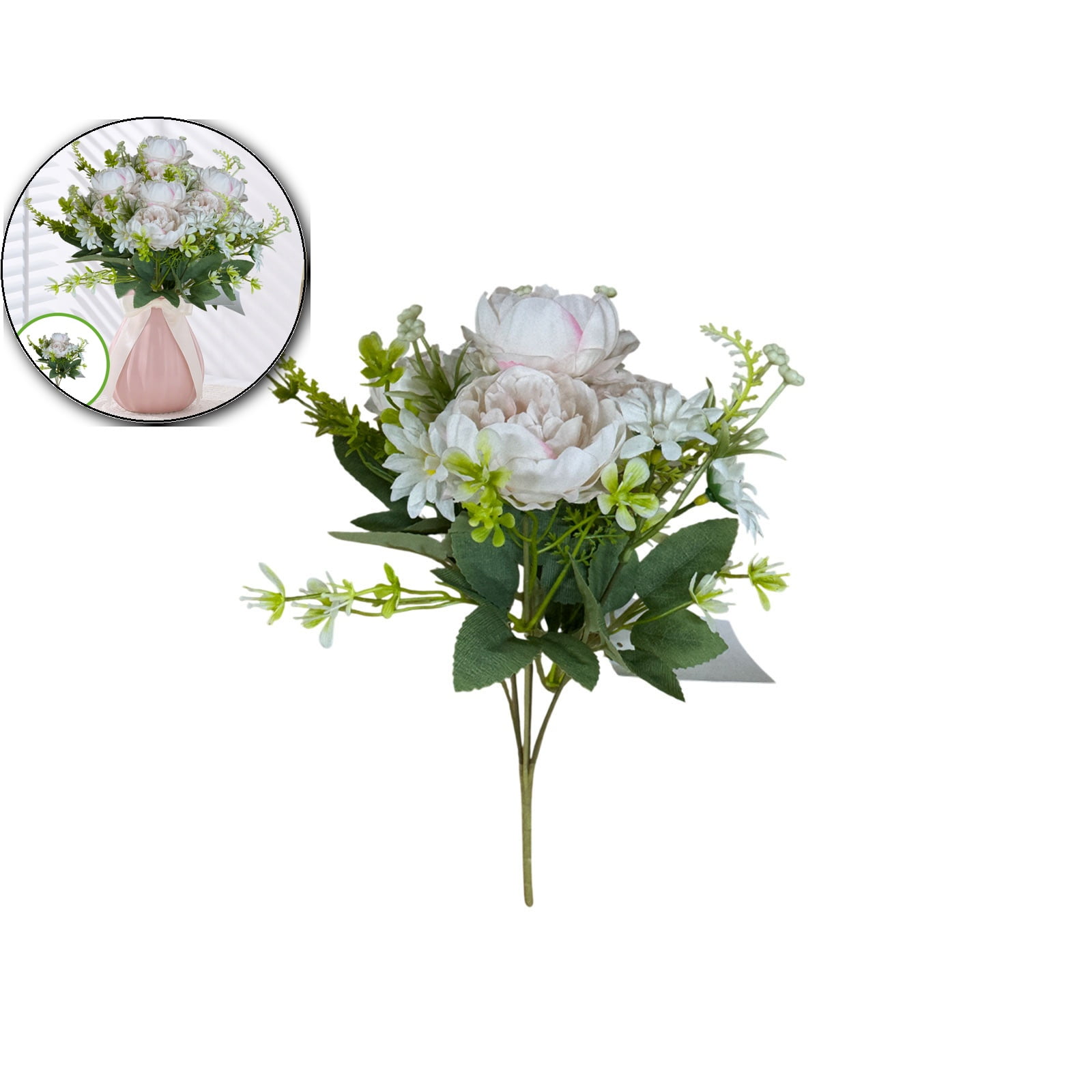Dvruxg Artificial Flowers, Fake Roses Artificial Flowers Bulk with ...