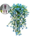 thumbnail image 1 of Dvruxg Artificial Hanging Flowers for Outdoors, Faux Plants Outdoor UV Resistant, Hanging Baskets with Artificial Flowers for Planters, Spring Summer Porch Patio Decorations Outdoor, 1 of 3
