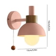 thumbnail image 1 of Dvruxg Bathroom Wall Sconce with Pull Chain Switch, Modern Vanity Wall Lamp with Spherical Frosted Glass Shade, Bedside Wall Lights for Mirror Kitchen Living Room Hallway Cabinet Porch, 1 of 5