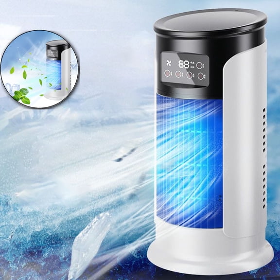 Dvruxg Blade Less Tower Fan – USB Charging Desk & Wall Mountable Silent Fan with Brushless Motor – 3 Speeds, Quiet Office & Kitchen Fan