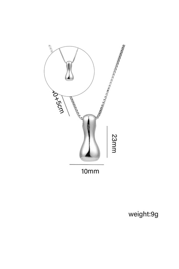 Bubble Letter Necklace, Dainty Initial Necklaces for Women Trendy Cute Chunky Charm Monogram Pendant Name Necklace Fashion Jewelry Gifts