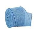 thumbnail image 1 of Dvruxg Burlap Ribbon Wired, 157x 2 Inch Burlap Fabric Ribbon for Crafts, Wreath, Bows, Gift Wrapping, Outdoor Decoration(Light blue), 1 of 5