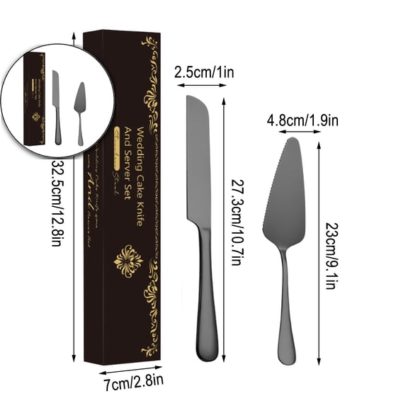 Dvruxg Cake Serving Set, Cake Pie Pastry Servers, Stainless steel Cake Knife Set Perfect for Birthday, Wedding, Parties and Events