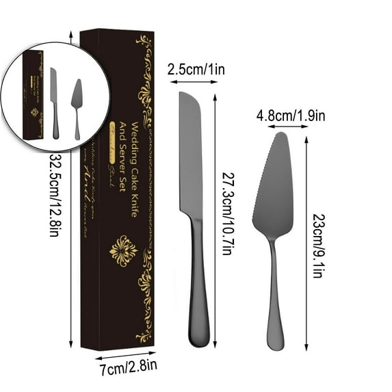 Dvruxg Cake Serving Set, Cake Pie Pastry Servers, Stainless steel Cake Knife Set Perfect for Birthday, Wedding, Parties and Events