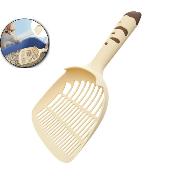 Dvruxg Cat Scooper for Litter Box, Cat Litter Scoop, Kitty Litter Scoop, Cat and Dog Poop Collector, Pet Litter Sifter, Cute Handle, Cat Litter Scooper with Holder for Various Litter Boxes