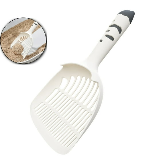 Dvruxg Cat Scooper for Litter Box, Cat Litter Scoop, Kitty Litter Scoop, Cat and Dog Poop Collector, Pet Litter Sifter, Cute Handle, Cat Litter Scooper with Holder for Various Litter Boxes