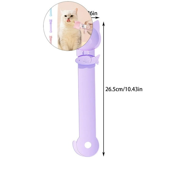 Dvruxg Cat Treat Spoon Squeeze, Cat Strip Feeder Spoon, Multi-Function Cat Treat Dispenser Spoon, Easy Feeding Cat Spoon for Licky Treats, Cat Spoons&Cat Food Spoon for Wet Food