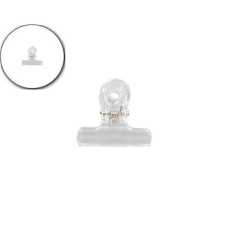 Dvruxg Chip Clips, Plastic Clear Clips Clamps Chip Bag Clips Bulldog Clips Hinge Clips Food Bag Clamps Utility Paper Clips for Home