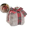 thumbnail image 1 of Dvruxg Christmas Plush Gift Box Decoration, Gift Cube Box, Plush Boxes Decoration with Bows, Indoor Outdoor Present Boxes Ornament for Home Yard Holiday, 1 of 4