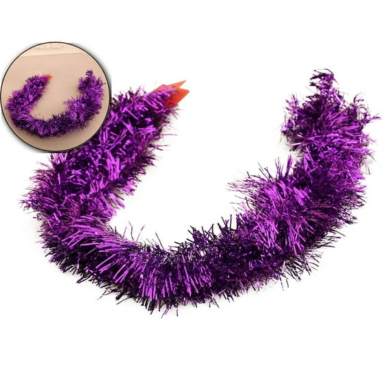 Dvruxg Christmas Tinsel Garland, Shiny Metallic Foil Decorations for Parade Floats, Christmas Tree, New Year Parties, Birthday Party, Indoor and Outdoor Disco Party Supplies