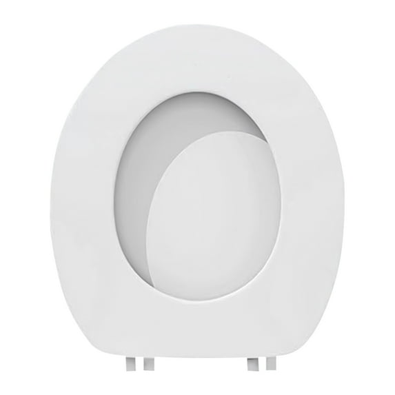 Dvruxg Cleaning Supplies White Plastic, Elongated Vinyl Toilet Seat
