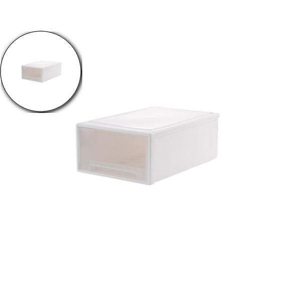 Dvruxg Clear Plastic Stackable Storage Drawer Organizer – Multi-Purpose Desktop & Lingerie Storage Box for Home, Office & Bedroom – 10.62x7.08x3.93 Inches