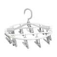 thumbnail image 1 of Dvruxg Clothes Drying Racks Foldable Clip Hangers Drip Hanger Plastic with 20 Drying Clips(Gray), 1 of 5