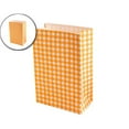 thumbnail image 1 of Dvruxg Colorful Plaid Kraft Paper Bags - Gift Wrapping & Storage Bags for Party Favors, Picnics, Snacks & Small Gifts - 9x5.9x3.1 Inch(Orange), 1 of 6