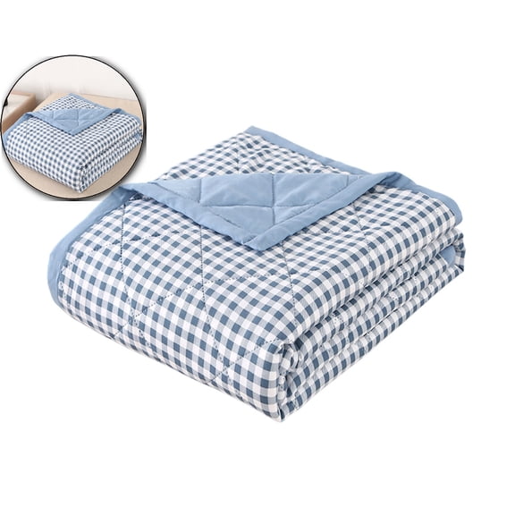 Dvruxg Cooling Throw Blanket for Hot Sleepers, Breathable Summer Cooling Blankets for Night Sweats, Soft Lightweight Summer Comforter for Bed Couch, Double-Side Bed Throw, Keep Cool for Adults