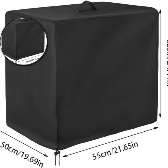 Dvruxg Cover for Air Compressor, Pool Sand Filter Cover Heavy Duty Oxford Cloth Cover for Clear Pump Filter, Waterproof and Adjustable