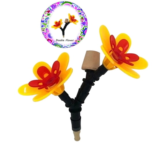 Dvruxg DIY Hummingbird Feeder, Bottle Recycling Bird Feeding Flower Kit, Humming Bird Feeder Stand for Patio Garden Courtyard