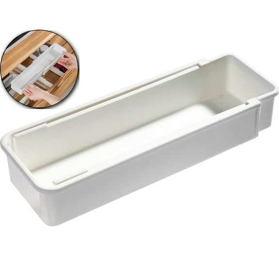 Dvruxg Expandable Drawer Organizer, Adjustable Drawer Organizer Trays, Drawer Dividers Organizers and Storage for Office Supplies, Makeup, Utensils, Tools, Flatware