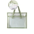 thumbnail image 1 of Dvruxg Expanding File Folder 13-Pocket Handheld File Bag with Handle A4 Size File Organizer with Dividers for Office Documents(Green), 1 of 4