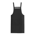 thumbnail image 1 of Dvruxg Extra Large Aprons, Adjustable Chef Apron Kitchen Cooking Aprons for Women Men with 2 Pockets, Water & Oil Resistant(Black), 1 of 5