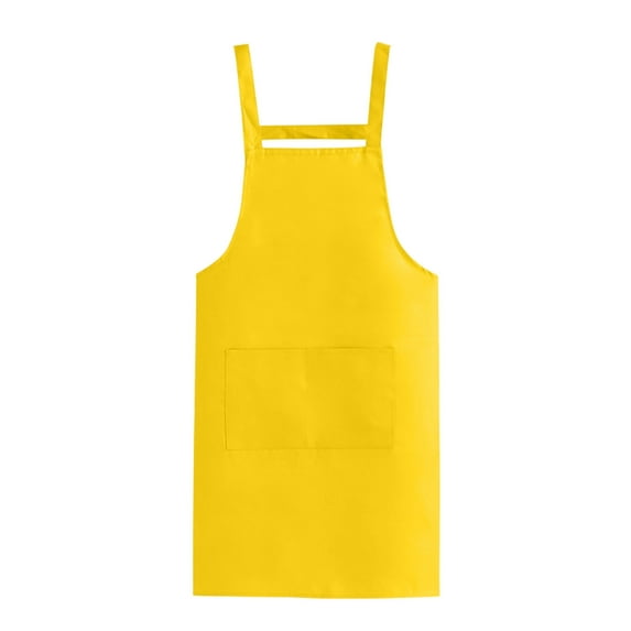 Dvruxg Extra Large Aprons, Adjustable Chef Apron Kitchen Cooking Aprons for Women Men with 2 Pockets, Water & Oil Resistant(Gold)