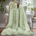 thumbnail image 1 of Dvruxg Faux Fur Blankets Queen Size, Soft Fuzzy Fluffy Blanket, Warm Thick Sherpa Long Hair Shag Lightweight Cozy Throw for Bedroom Sofa Couch, 1 of 4